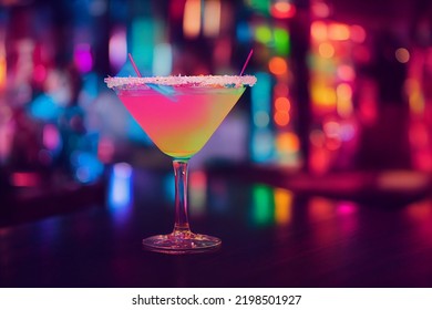 The colorful cocktails on the bar counter, 3D rendering. - Powered by Shutterstock