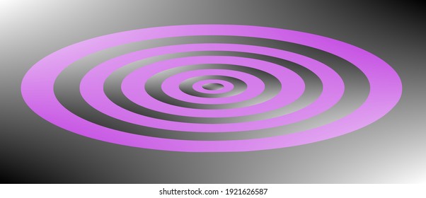 Colorful Concentric Circlular Patterns Design 