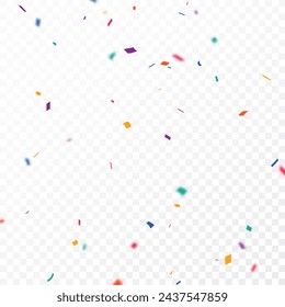 Colorful Confetti banner, isolated on transparent background - Powered by Shutterstock