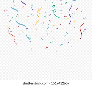 Colorful Confetti celebrations design isolated on transparent background - Powered by Shutterstock