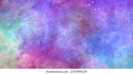 Colorful Cosmic Watercolor Backgrounds Web Graphics