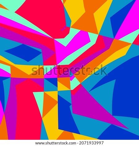 Colorful decorative background with texture of intertwined geometric shapes