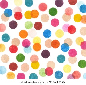 Colorful distressed dots (background pattern)