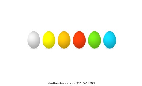 Colorful eggs - Simple Easter background