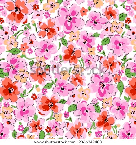 colorful flower pattern , small flower background