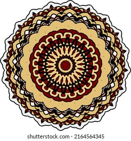 Colorful Foral Mandala Design Background