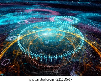 Colorful Future Technology, Computer Generated Abstract Background