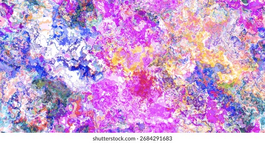 Colorful Geometric Shapes Creating Vibrant Contemporary Artistic Pattern