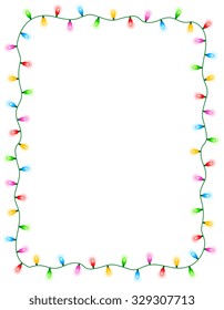 colorful glowing christmas lights border frame colorful holiday lights illustration - Christmas Light Border colorful glowing christmas lights border frame colorful holiday lights illustration - Christmas Light Border