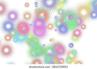 Colorful ground pattern by 2D rendering