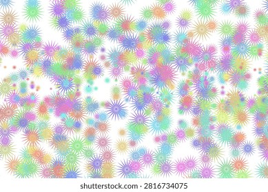 Colorful ground pattern by 2D rendering