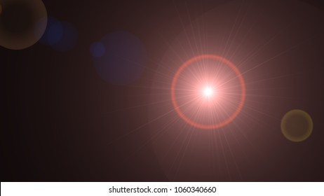 Colorful ight special lens flare effect. Sun flash with rays and - Shutterstock ID 1060340660