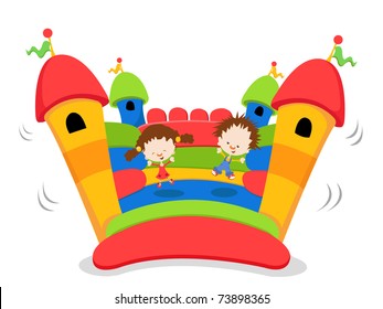 Colorful Jumping Castle