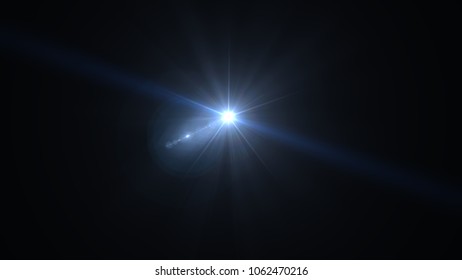 Colorful lens flare effect. Sun flash with rays and spotlight on background - Shutterstock ID 1062470216