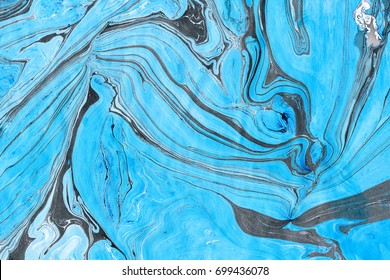 Colorful Marble Background Blue Black Ink Stock Illustration 699436078 ...