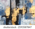 Colorful modern artwork, abstract paint strokes, oil painting on canvas. Acrylic art, artistic texture. Brush daubs and smears grunge background, hand painted pattern