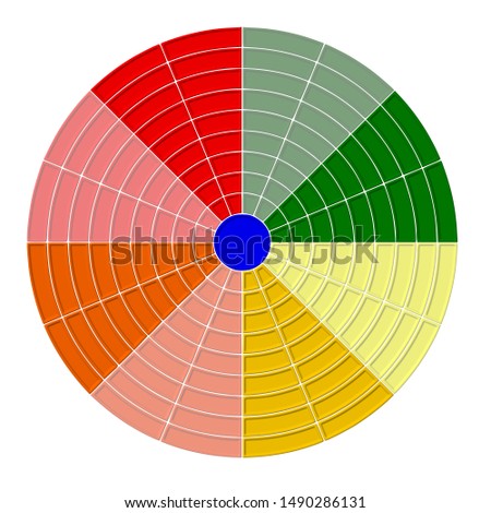 Colorful multicolor circular dail background 