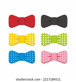 A Colorful Necktie With A Patern Polkadot And A Star