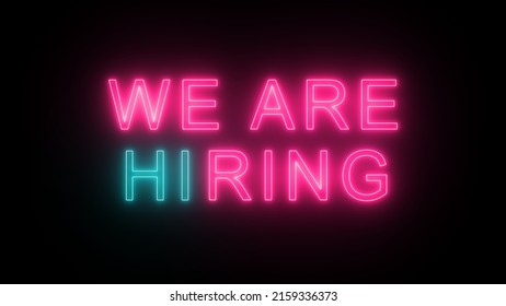 1,105 Neon hiring Images, Stock Photos & Vectors | Shutterstock