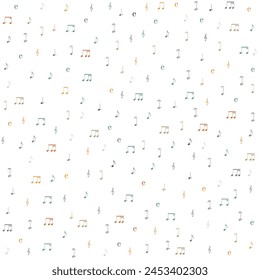 Colorful Notes Symphony Pattern - Bring Music to Life in Your Home - Powered by Shutterstock