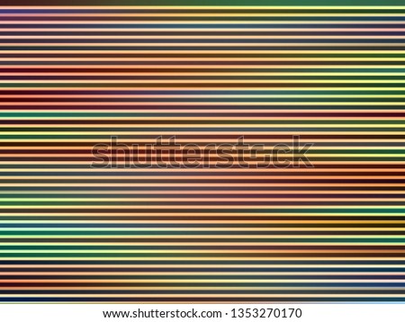 colorful parallel horizontal lines background. abstract vibrant geometric rainbow pattern. modern illustration for digital media printing artwork artistic or creative concept design
