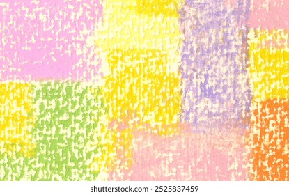 Colorful pastel textures as abstract patchwork background, positive wallpaper, geometric pattern, painting print, etc.