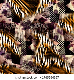 Colorful Pattern Work  Leopard  Zebra  Camouflage   Dress Designs  Fabulous patterns to be printed Textiles  Fabrics  Pillows   Modern Collage Pattern  digital printed dress leopard zebra baroq