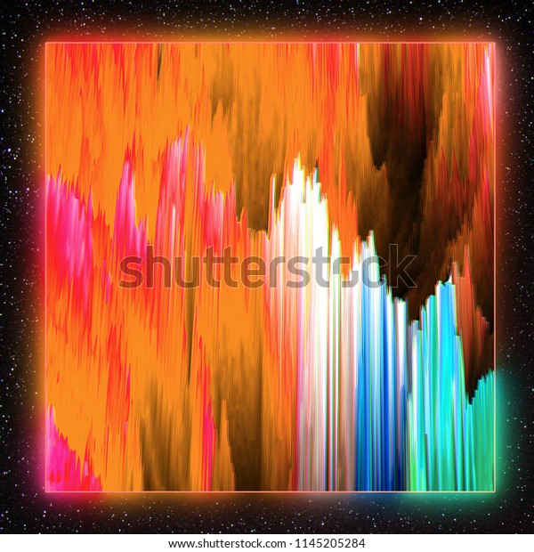 Colorful Pixel Sort Background Stock Illustration