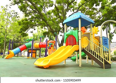 1,383 Watercolor playground Images, Stock Photos & Vectors | Shutterstock