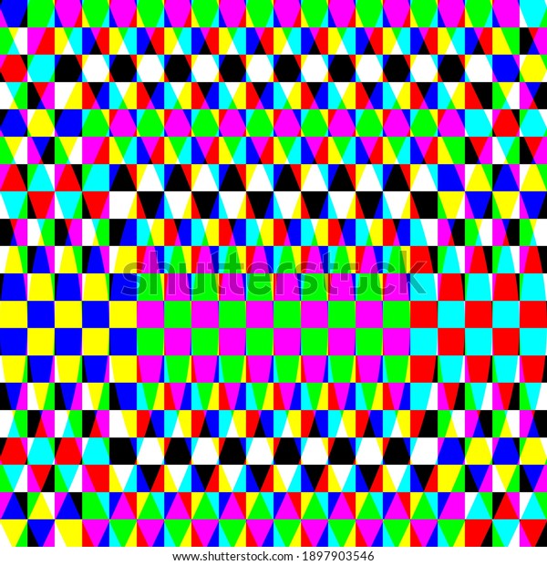 rainbow checkerboard