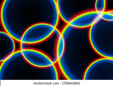 Colorful Rainbow Glow Light .
Abstract Fractal Background .
