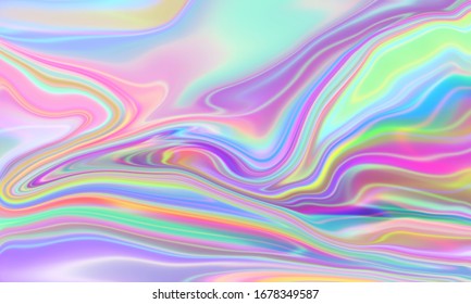 Colorful Rainbow Illustration Abstract Pattern Design Digital Fluid Flow Line Or Marble For Texture And Background 