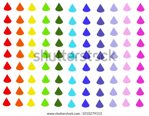 Colorful Rainbow Raindrops Can Use Background Stock Illustration