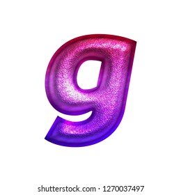 Glossy Violet Glitering Letter G Lowercase Stock Illustration 765022240 ...