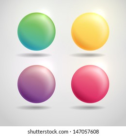 Set Blank Colorful Glossy Badges Web Stock Vector (Royalty Free) 551325208