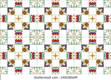 Colorful seamless pattern for textile and design