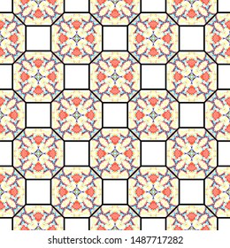 Colorful seamless pattern for textile and design