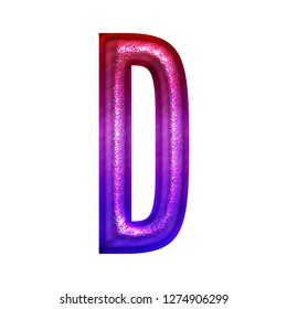 Colorful Shiny Metallic Letter D 3d Stock Illustration 1274906299 ...