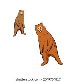 2,005 Bear standing sketch Images, Stock Photos & Vectors | Shutterstock