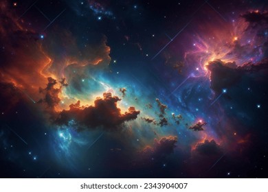 La galaxia espacial colorida