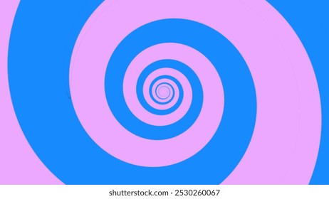 Colorful spirals create a mesmerizing visual effect with blue and pink tones in a contemporary abstract design