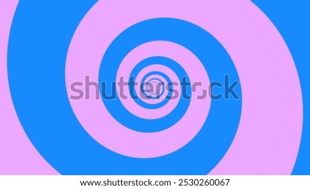 Colorful spirals create a mesmerizing visual effect with blue and pink tones in a contemporary abstract design