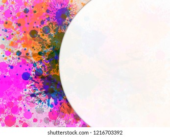 Colorful splash background