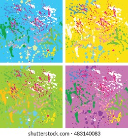 Colorful splash background - design element