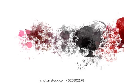 Colorful splashed paint background