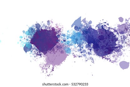 Colorful splashed paint background