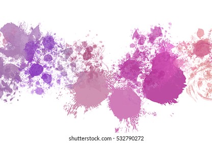 Colorful splashed paint background