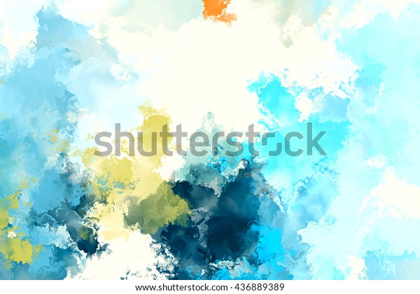 Colorful Splashed Paint Background Stock Illustration 436889389