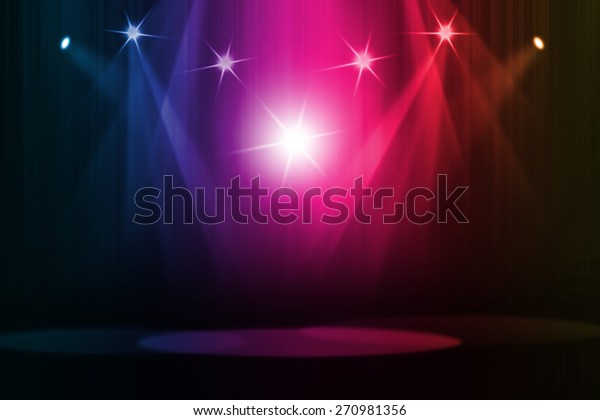 Colorful Stage Background Stock Illustration 270981356