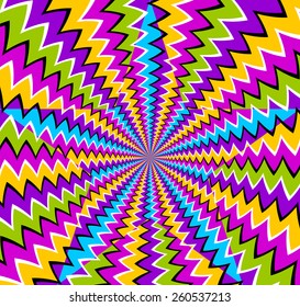 Absorbing Hole Zigzag Stripes Pattern Vector Stock Vector (Royalty Free ...